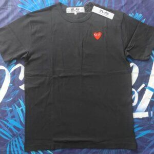 Comme des Garcons Black and Red Short Sleeve Tee
